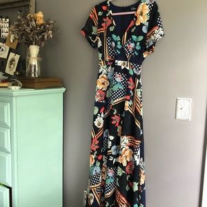 Lulu’s floral maxi dress